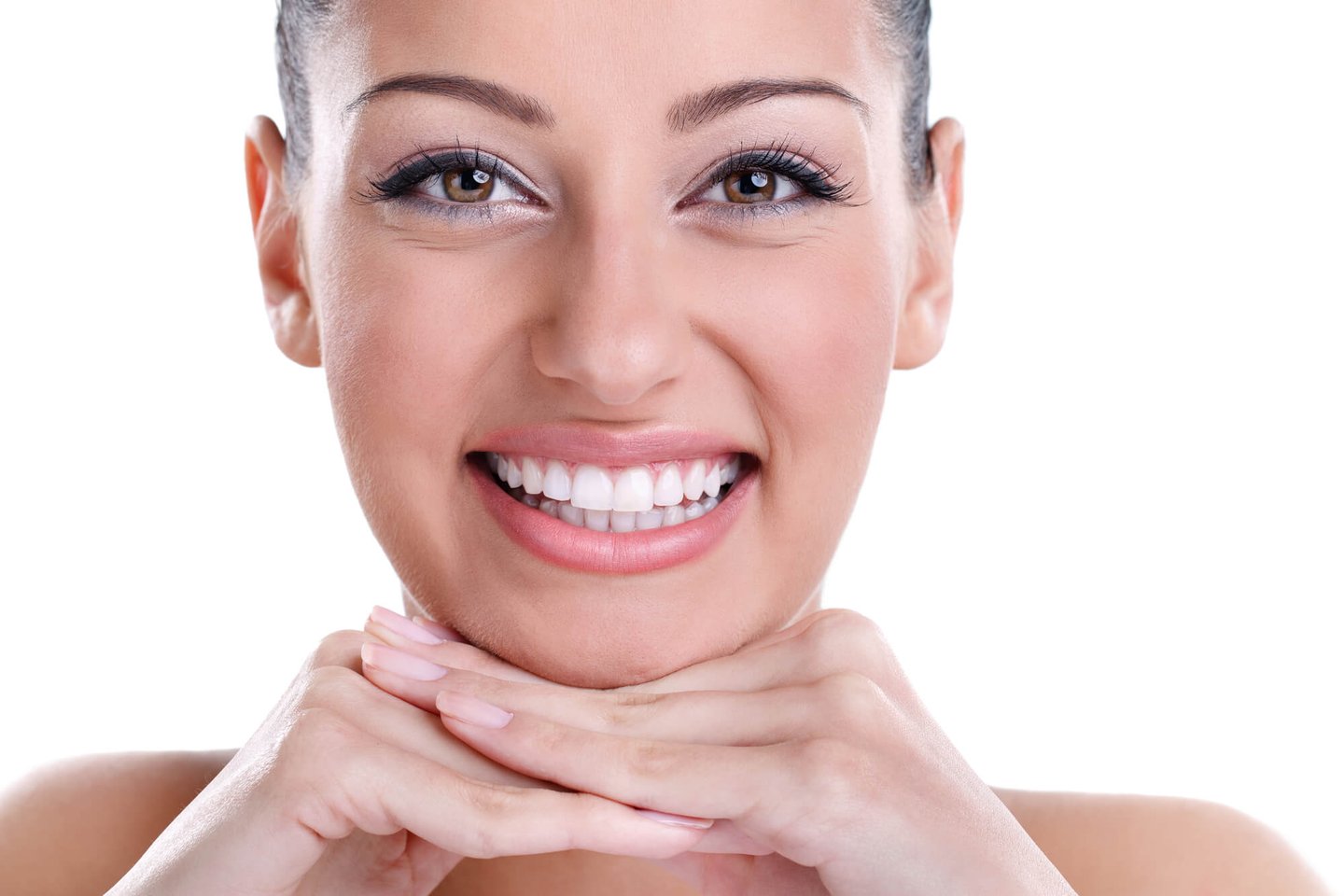 woman smiling after teeth whitening winter park