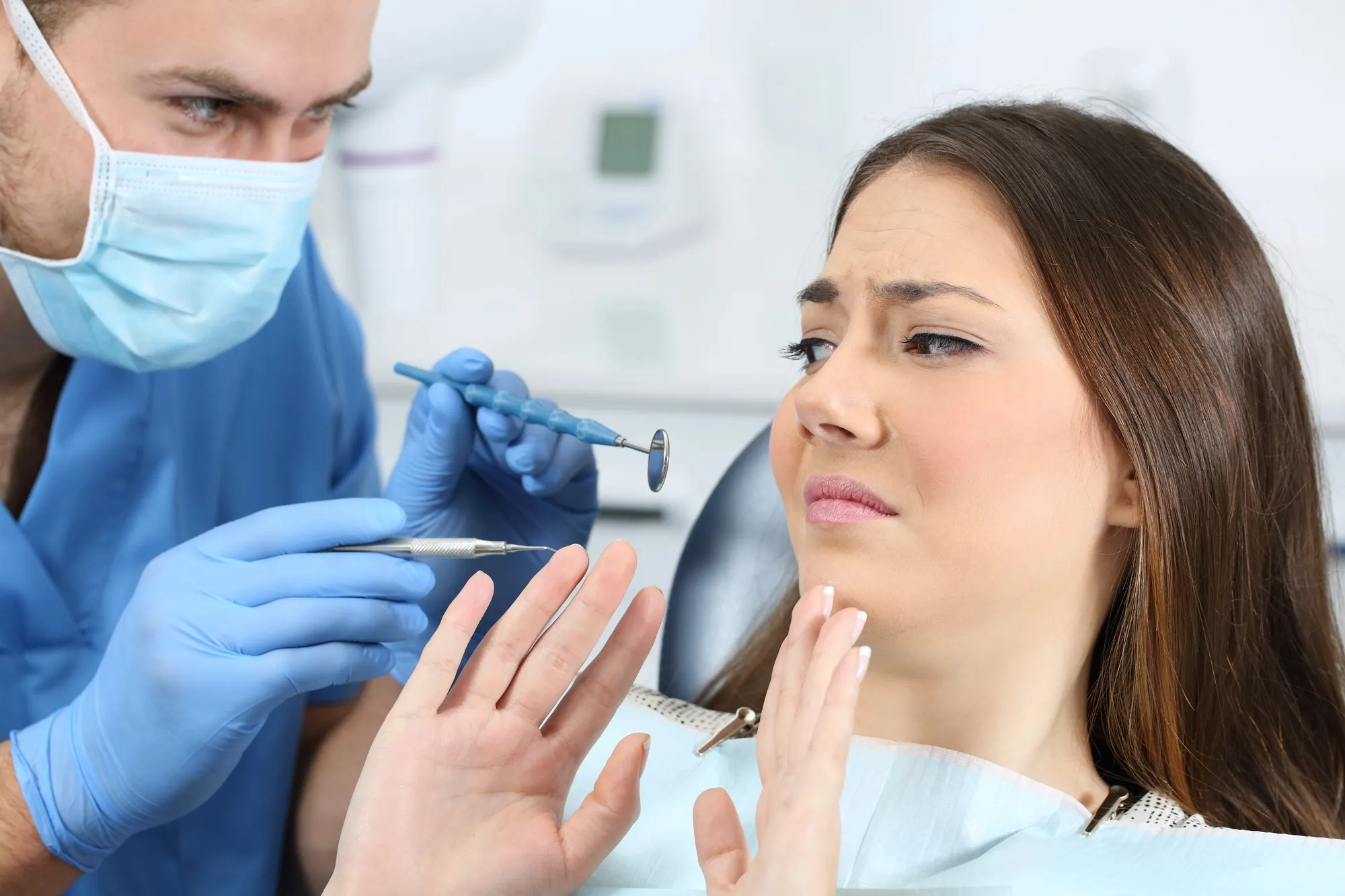Woman scared of a dentist Winter Park