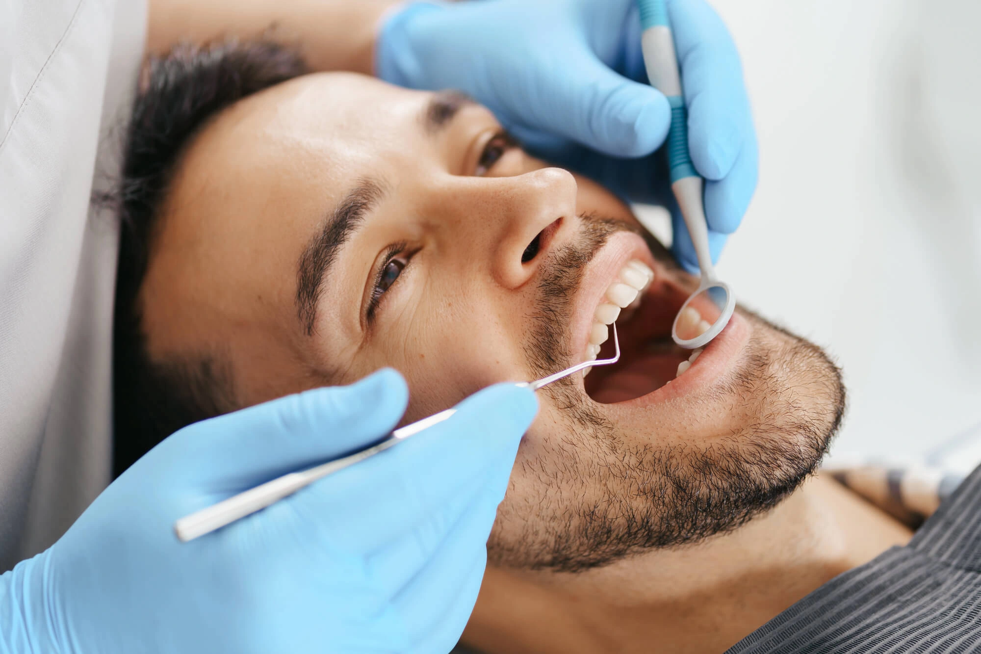 Man undergoing dental crowns orlando fl