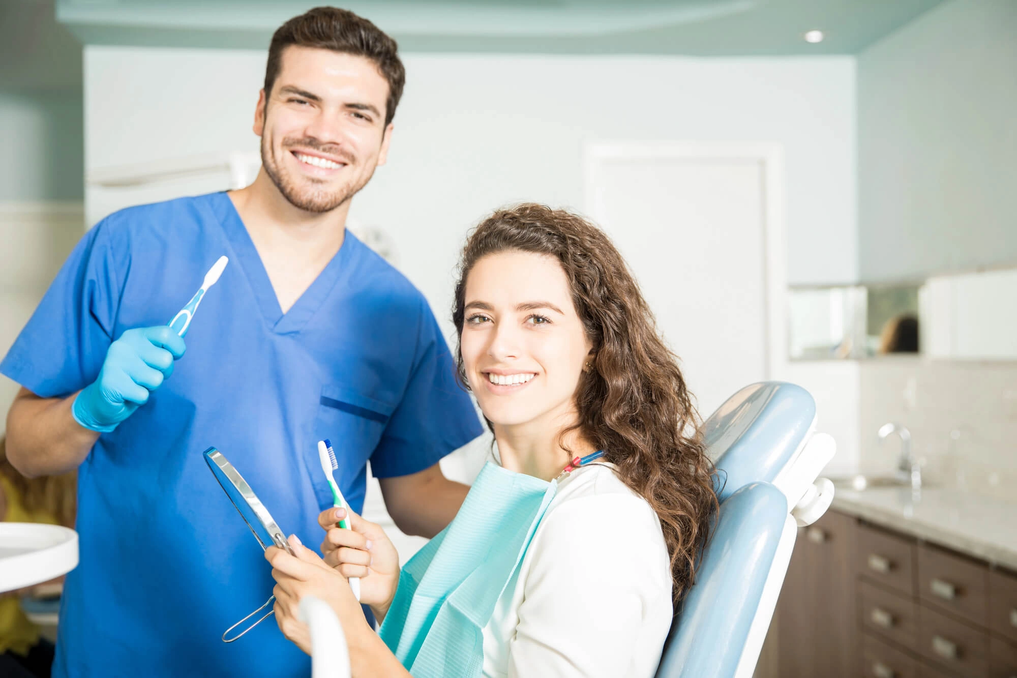 Woman and dentists in winter park fl